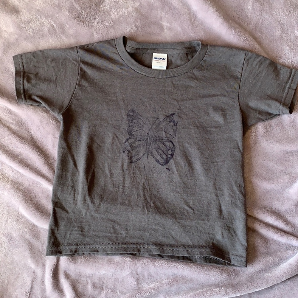 UNIQUE hand-stamped baby tee